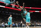 Sezono rungtynes sužaidęs J.Tatumas nukalė „Celtics“ pergalę Šarlotėje