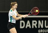 Justina Mikulskytė su porininke po įtemptos kovos prasimušė į finalą