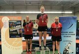 Lietuvos jaunių merginų stalo teniso rinktinė laimėjo Šiaurės Europos čempionatą