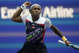 Įspūdinga: 18-metė C.Gauff atliko penktą greičiausią padavimą moterų teniso istorijoje