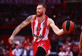 Epizodiškai žaidęs I.Brazdeikis su „Olympiacos“ nusileido Eurolygos čempionams