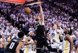 Karjeros rekordą pasiekęs S.Curry užbaigė „Kings“ ir D.Sabonio sezoną