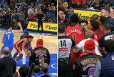 Masinės muštynės Oklahomoje: „Thunder“ pergalę aptemdė chaosas paskutinę sekundę ir kaltinimai teisėjams
