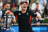 Stebuklas olimpiadoje: 5 kartus per tašką nuo karjeros pabaigos buvęs A.Murray‘us šventė pergalę