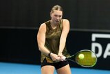Andrė Lukošiūtė pusfinalyje po permainingos kovos nusileido pirmajai turnyro raketei
