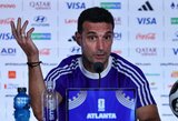 Su kritika nesutinkantis Scaloni: „Komanda nežaidžia taip blogai, kaip žmonės kalba“
