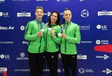 Europos jaunučių aerobinės gimnastikos čempionate – istorinė lietuvių sėkmė