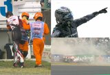 Didelė avarija Japonijoje padovanojo pergalę Antonelli, „McLaren“ atgimė, o Russellas netikėtai liko už podiumo ribos