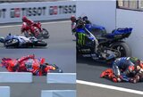 Dramatiškose „MotoGP“ lenktynėse – brolių Marquezų kritimai, raudona vėliava, Quartararo ašaros ir sensacinga Bezzecchi pergalė