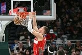 K.Porzingis svariai prisidėjo prie pergalės prieš „Bucks“