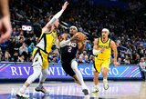„Warriors“ rekordo nepamuš: „Thunder“ namuose neatsilaikė prieš „Pacers“ ekipą