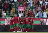 Tautų lyga: Portugalija pranoko Čekijos futbolininkus, Ispanija minimaliu rezultatu įveikė šveicarus