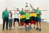 Lietuvos skvošo rinktinė pirmą kartą laimėjo Baltijos čempionatą