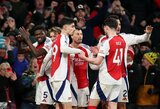 5 įvarčius pelnęs „Arsenal“ sutriuškino „Man City“