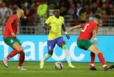 Brazilijos rinktinė draugiškose rungtynėse nusileido Marokui 