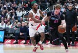 Jakučionis NBA rungtynes baigė be taškų
