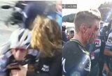Po pergalės „Vuelta a Espana“ etape R.Evenepoelis rėžėsi į moterį: „Kažkas turi pasirūpinti saugumu“