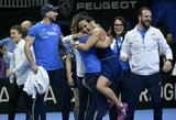 „Billie Jean King“ taurėje – dramatiškas italių triumfas, pirmojo dešimtuko žaidėjų pergalės ir paaiškėjusios finalų dalyvės