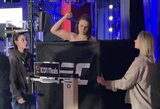 UFC svėrimai: Julija Stoliarenko antruoju bandymu pasiekė reikiamą svorio ribą