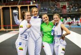 Lietuvos fechtuotojos Europos žaidynių komandų varžybose užėmė 16-ą vietą