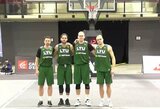 Lietuvos vyrų 3x3 krepšinio rinktinė Prancūzijoje iškovojo antrą vietą