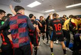 Su žaidėjais šventęs Laporta pasiuntė žinutę kritikams, Raphinha kalbėjo apie norą triumfuoti Čempionų lygoje