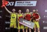 Kinijoje triumfavo geriausia pasaulio 3x3 komanda, „Hoptrans“ atiteko 16 tūkst. JAV dolerių čekis