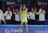 Billie Jean King taurė: slovakės sensacingai eliminavo JAV rinktinę