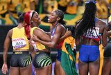 Paskutinėse Fraser-Pryce karjeros lenktynėse Jefferson-Wooden pakartojo legendinį jamaikietės pasiekimą