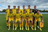 Lietuvos U-19 rinktinė pasirodymą Europos čempionato atrankoje baigė pralaimėjimu