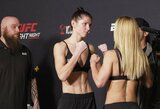 E.Kareckaitė su varžove susitiko akis į akį, lažybininkai įvertino jų šansus laimėti UFC kovą