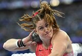 Viską pakeitė viena diena: kvalifikacijos laimėtoja olimpiados finale iškrito iš sektoriaus ir liko paskutinė, Y.Ogunleye pergalę išplėšė paskutiniu bandymu