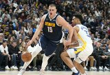 N.Jokičius ištempė „Nuggets“ į pergalę prieš „Warriors“