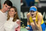 Ukrainos tenisininkė pasiaiškino dėl sužadėtuvių su Rusijos žaidėju: „Jis ne rusas, jis iš Abchazijos“