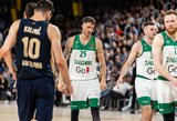 Ketvirtfinalio serijos starte „Žalgiris“ neprilygo „Barcelona“ ekipai