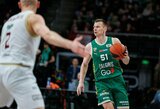 „Žalgiris“ paskutinę minutę palaužė „Lietkabelį“