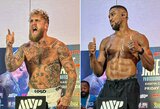 Jake'as Paulas ir Anthony Joshua lipo ant svarstyklių: kovotojus skyrė 12 kg