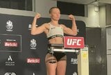 UFC svėrimai: R.Namajunas ir M.Fiorot sėkmingai pasiekė iki 125 svarų kategoriją