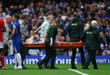 „Premier“ lygoje – kraupus žaidėjų susidūrimas galvomis, „Chelsea“ patyrė dar vieną pralaimėjimą