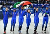 Italijos triumfas namuose: mišrios estafetės auksas ir Nyderlandų olimpinis rekordas B finale