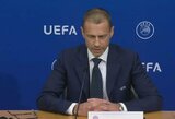 UEFA prezidentas: „Mes iš karto nutraukėme sutartį su „Gazprom“, o daugelis Europos šalių toliau perka iš jų dujas“