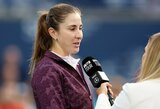 Nerimas dėl Belindos Benčič: šveicarė Sinsinatyje nebaigė mačo