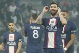 L.Messi pelnytas įvartis padovanojo PSG pergalę prieš „Lyon“