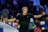 Zverevas Vienoje vos išvengė fiasko, arabiškus pinigus pasiėmęs Tsitsipas žaisti nepanoro