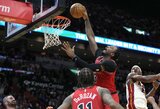 „Bulls“ rungtynes pradėjo nuo M.Jordano laikų nematya persvara ir nugalėjo „Heat“