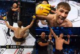 „Cage Warriors“: Kanišauskas „išrašė“ anglui pirmą pralaimėjimą – užteko pusės raundo