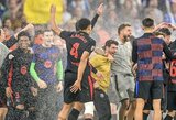 Šventė vandenyje: „Barcelonai“ švenčiant titulą, įjungti vejos laistymo purkštukai
