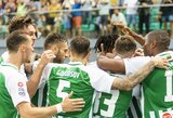 Tris kartus rungtynėse pirmavęs „Žalgiris“ 120-ąją minutę praleido vienuolikos metrų baudinį ir nusileidęs „Ludogorets“ varžysis Konferencijų lygos grupių etape 