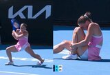 Istorinis „Australian Open“ mačas ukrainietei virto košmaru