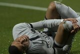 Traumą patyręs K.Mbappe praleis Čempionų lygos rungtynes su „Bayern“